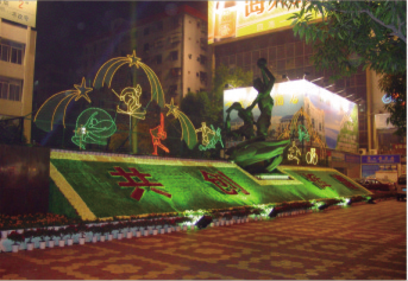 佛山市春節(jié)燈飾擺花工程（三）